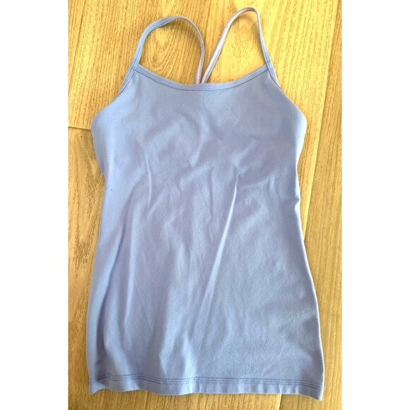 Lululemon Ivivva Girls Athletic Tank Top Size 10 Blue & Pink Stretch Fabric Li - Picture 1 of 3
